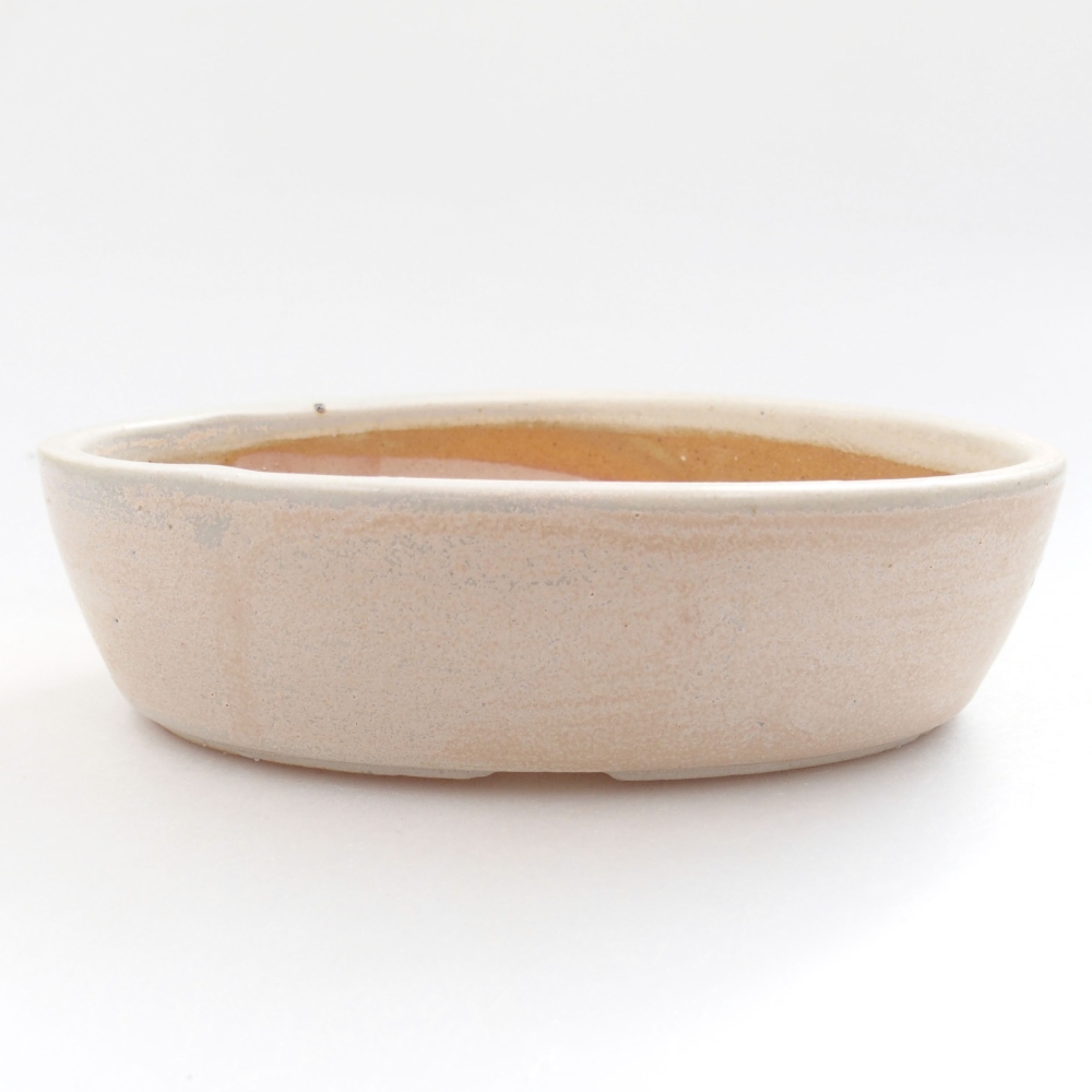 Ceramiczna miska bonsai 15 x 9,5 x 4 cm, kolor beżowy