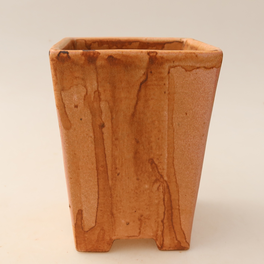 Ceramiczna miska do bonsai 9 x 9 x 12,5 cm, kolor różowy