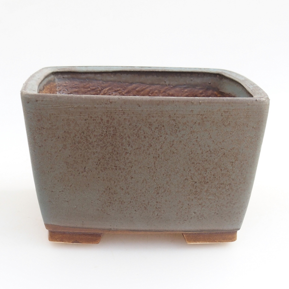 Ceramiczna miska bonsai 15 x 15 x 9,5 cm, kolor niebieski