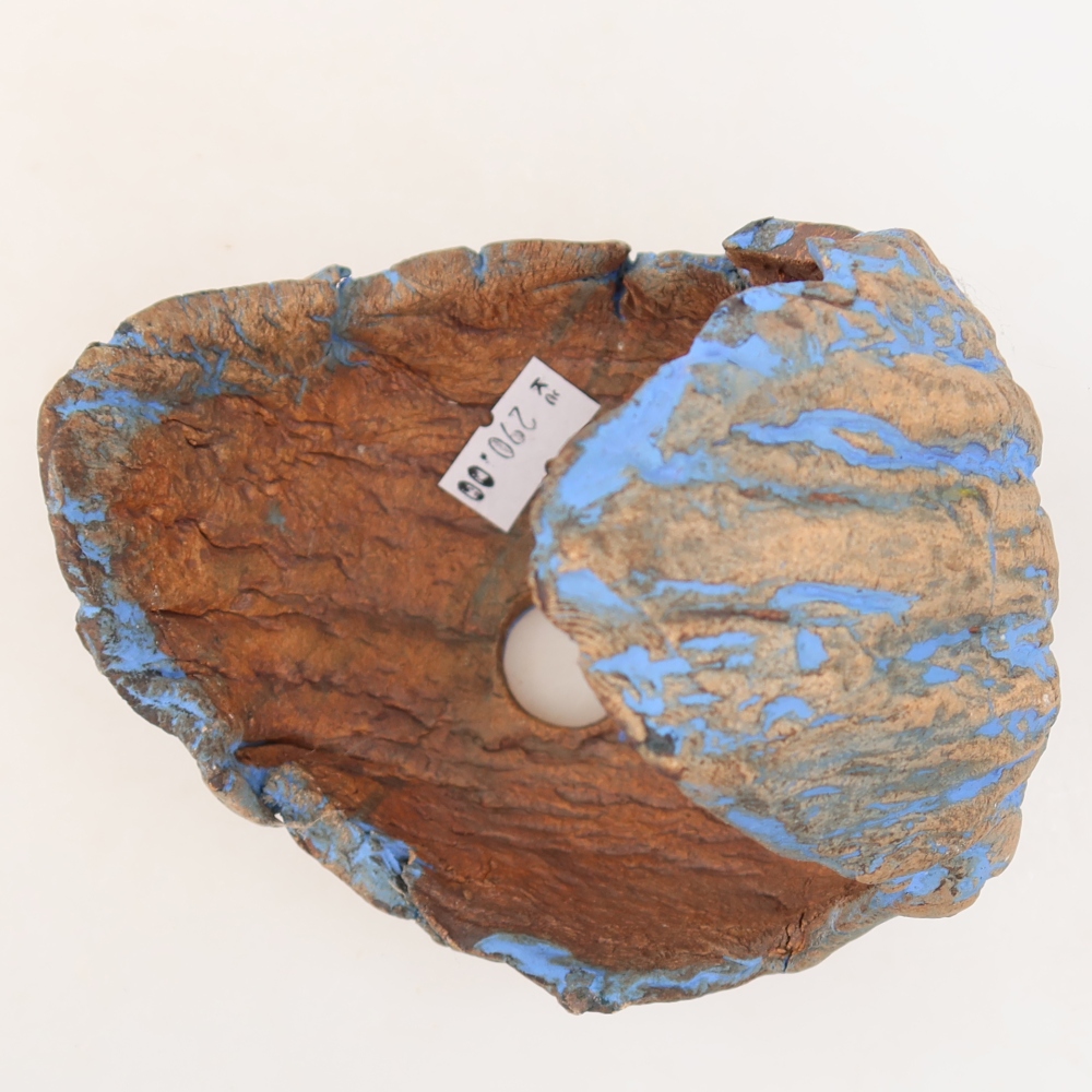 Ceramiczna skorupka  11 x 10 x 11,5 cm, kolor niebieski