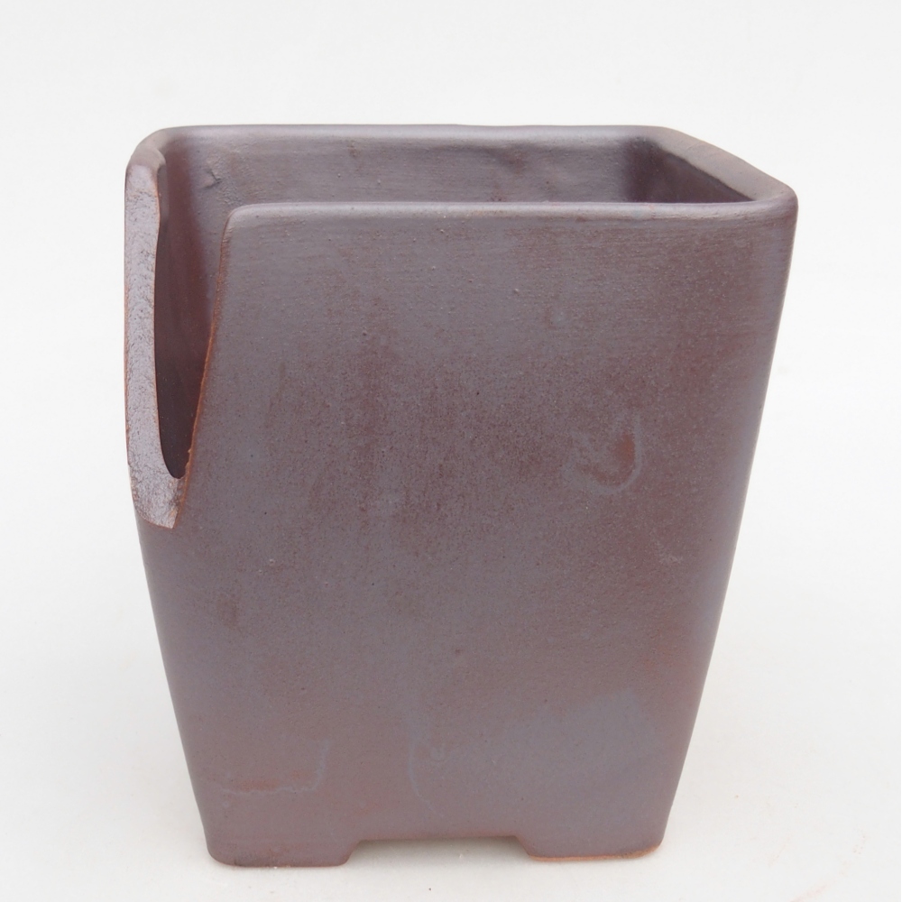 Ceramiczna miska bonsai 13,5 x 13,5 x 15 cm, kolor metaliczny