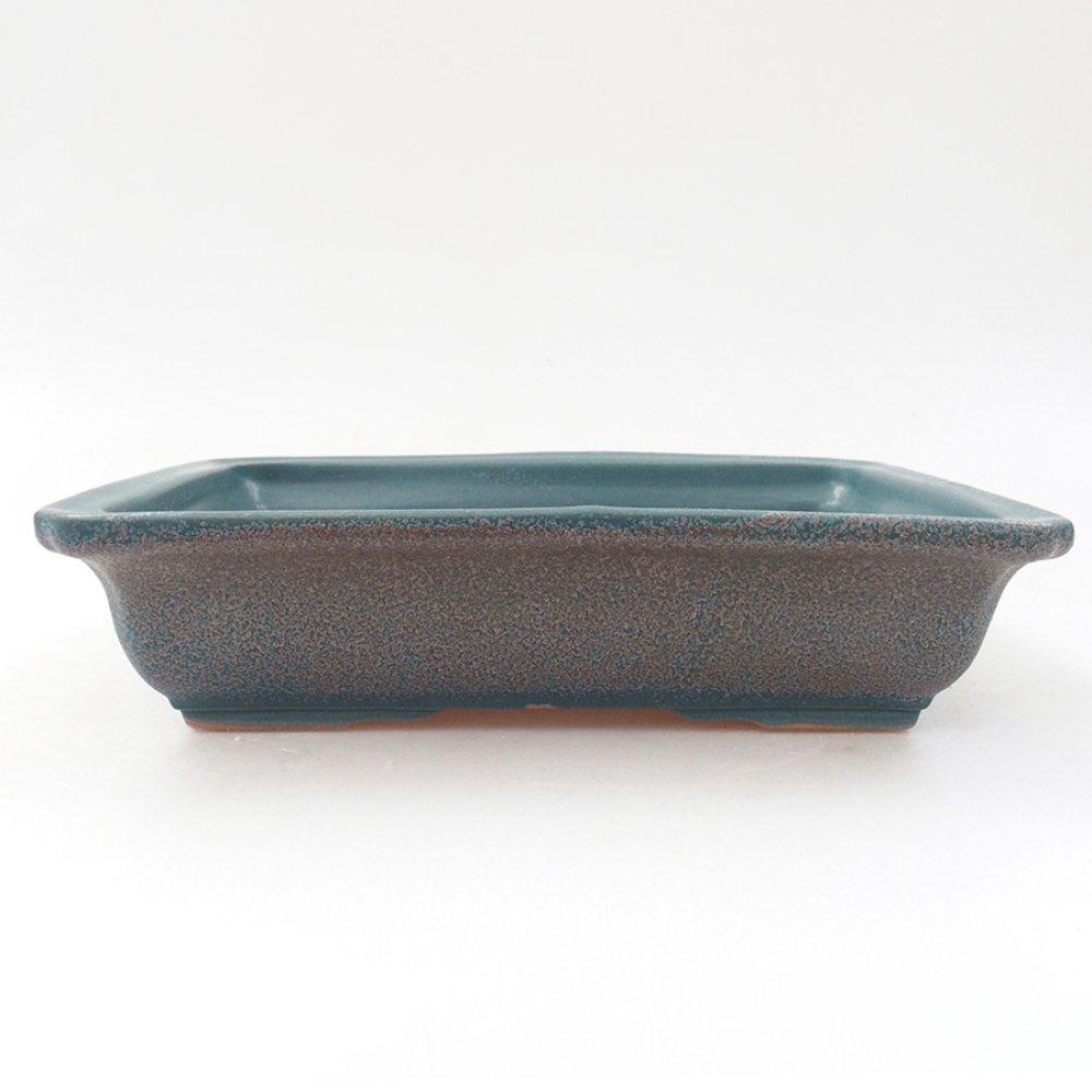 Ceramiczna miska bonsai 17,5 x 13 x 4 cm, kolor niebieski