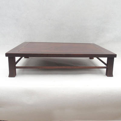 Drewniany stół pod bonsai brązowy 50 x 40 x 10,5 cm - 1