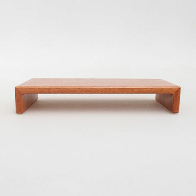 Drewniany stół pod bonsai brązowy 21 x 8 x 3 cm - 1