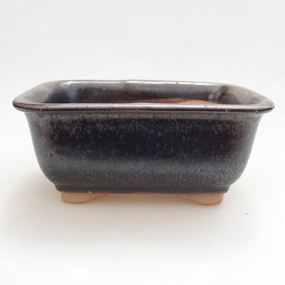 Ceramiczna miska bonsai 13 x 10 x 5,5 cm, kolor czarny - 1