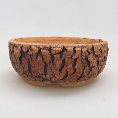 Ceramiczna miska bonsai 18 x 18 x 6,5 cm, kolor spękany - 1