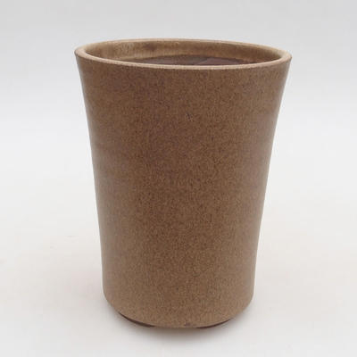 Ceramiczna miska bonsai 10,5 x 10,5 x 14 cm, kolor brązowy - 1