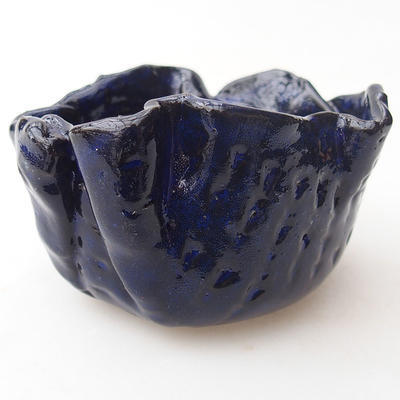 Ceramiczna skorupa 8 x 8 x 5 cm, kolor niebieski - 1