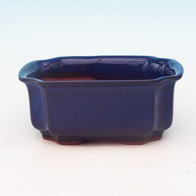 Ceramiczna miska bonsai H 01 - 12 x 9 x 5 cm, niebieski - 12 x 9 x 5 cm - 1