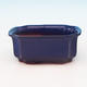Ceramiczna miska bonsai H 01 - 12 x 9 x 5 cm, niebieski - 12 x 9 x 5 cm - 1/3