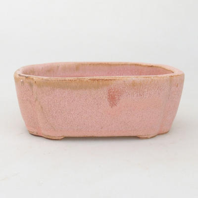 Ceramiczna miska bonsai 12,5 x 10 x 4,5 cm, kolor różowy - 1