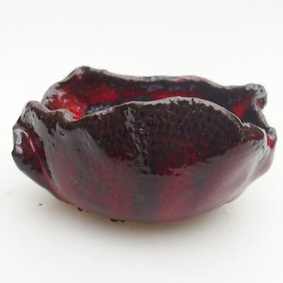Ceramiczna skorupa 8 x 6,5 x 5,5 cm, kolor czerwony - 1