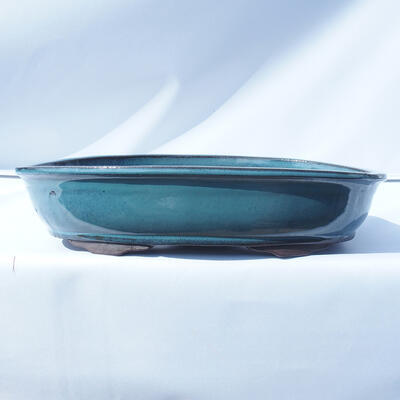Miska Bonsai 43 x 29 x 9 cm kolor niebieski - 1