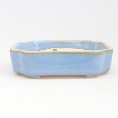 Ceramiczna miska bonsai 10 x 8,5 x 2,5 cm, kolor niebieski - 1