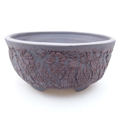 Ceramiczna miska bonsai 14 x 14 x 6,5 cm, kolor spękany - 1