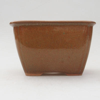 Ceramiczna miska bonsai 8,5 x 8,5 x 5 cm, kolor brązowy - 1