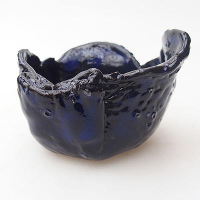 Ceramiczna skorupa 7,5 x 7,5 x 6 cm, kolor niebieski - 1
