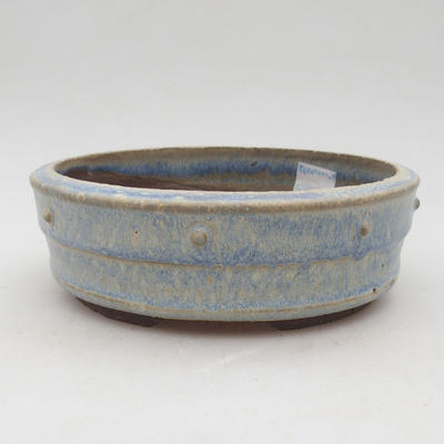 Ceramiczna miska bonsai 15 x 15 x 5 cm, kolor niebieski - 1
