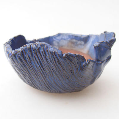 Ceramiczna skorupa 9 x 9 x 5 cm, kolor niebieski - 1