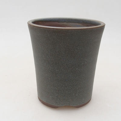 Ceramiczna miska bonsai 10 x 10 x 10,5 cm, kolor szary - 1