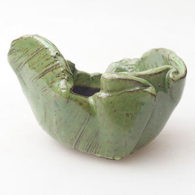 Ceramiczna skorupa 7,5x 7,5 x 5 cm, kolor zielony - 1