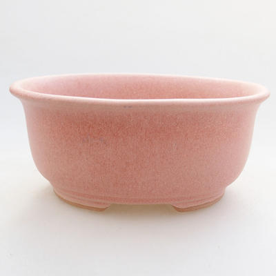 Ceramiczna miska bonsai 11,5 x 10 x 5 cm, kolor różowy - 1