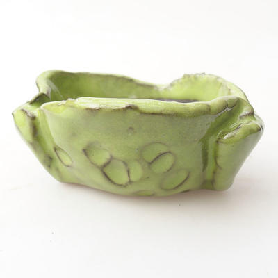 Ceramiczna skorupa 7 x 7 x 4,5 cm, kolor zielony - 1
