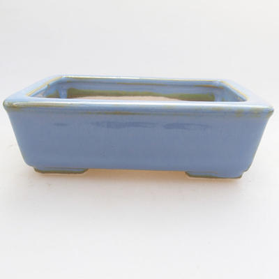 Ceramiczna miska bonsai 10,5 x 8,5 x 3 cm, kolor niebieski - 1