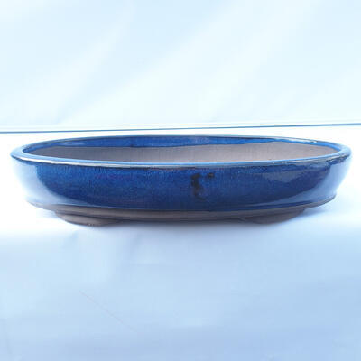 Miska Bonsai 37 x 27 x 6 cm kolor niebieski - 1