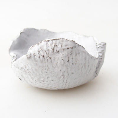Ceramiczna skorupa 7,5 x 7 x 5,5 cm, kolor biały - 1