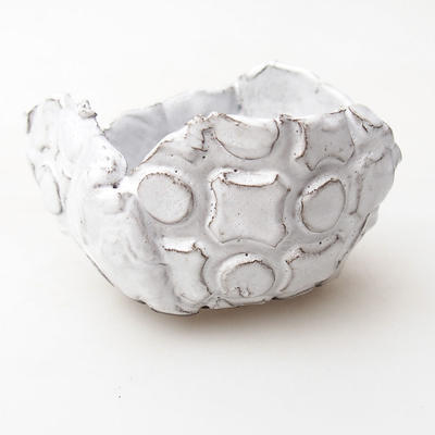 Ceramiczna skorupa 8 x 7 x 5,5 cm, kolor biały - 1