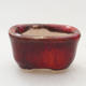 Mini miska bonsai 3 x 2,5 x 1,5 cm, kolor czerwony - 1/3