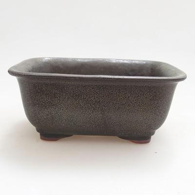 Ceramiczna miska bonsai 13 x 10 x 5,5 cm, kolor szary - 1