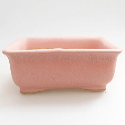 Ceramiczna miska bonsai 12 x 10 x 4,5 cm, kolor różowy - 1