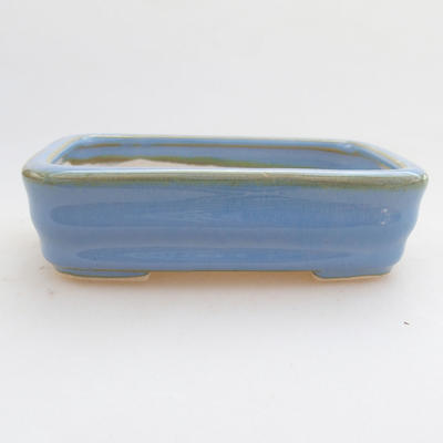 Ceramiczna miska bonsai 11 x 8 x 3 cm, kolor niebieski - 1