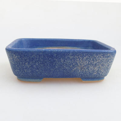 Ceramiczna miska bonsai 12 x 9,5 x 3,5 cm, kolor niebieski - 1