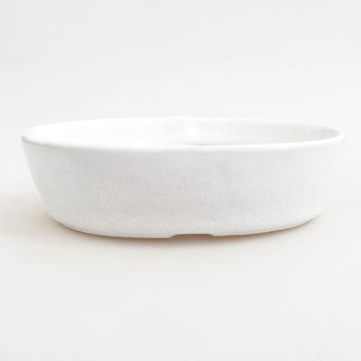 Ceramiczna miska bonsai 14,5 x 9 x 3,5 cm, kolor biały - 1