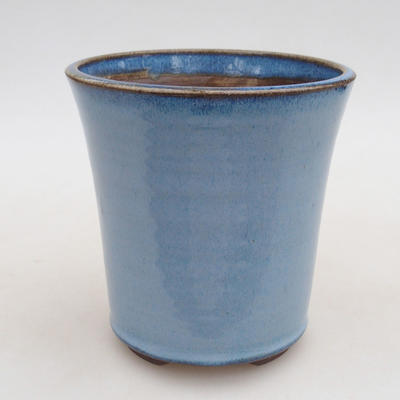 Ceramiczna miska bonsai 11 x 11 x 12 cm, kolor niebieski - 1