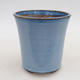 Ceramiczna miska bonsai 11 x 11 x 12 cm, kolor niebieski - 1/3