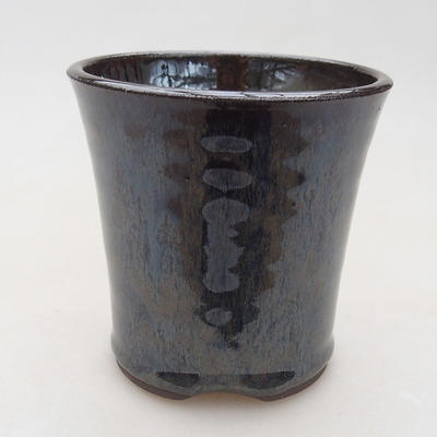 Ceramiczna miska bonsai 9 x 9 x 9 cm, kolor brązowy - 1