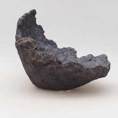 Ceramiczna skorupa 21 x 19 x 18 cm, szaro-brązowa - 1