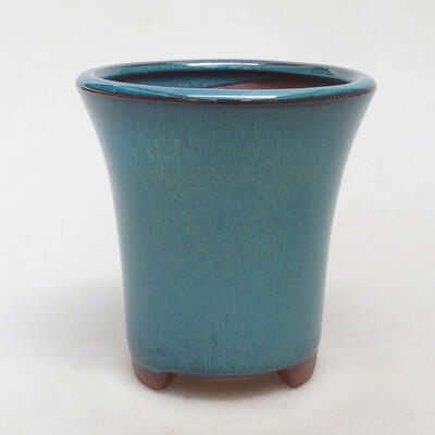 Ceramiczna miska bonsai 9 x 9 x 9,5 cm, kolor niebieski - 1