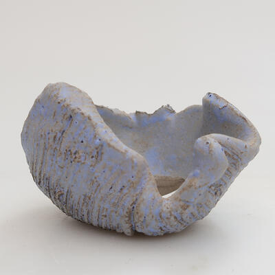 Ceramiczna muszla 7,5 x 7 x 4 cm, kolor niebieski - 1
