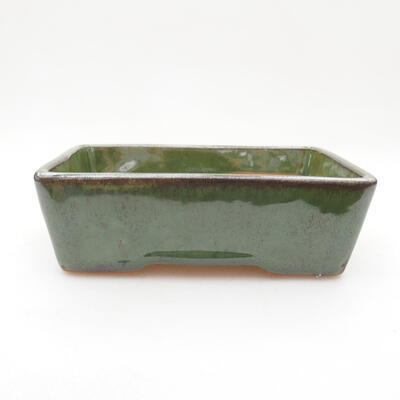 Ceramiczna miska bonsai 12 x 9 x 4 cm, kolor zielony - 1