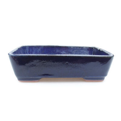 Ceramiczna miska bonsai 17,5 x 13 x 5 cm, kolor niebieski - 1