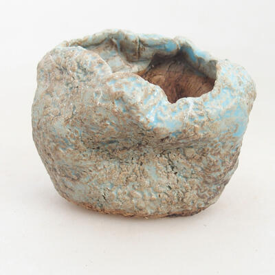 Ceramiczna skorupa 5 x 5 x 6 cm, kolor brązowo-niebieski - 1