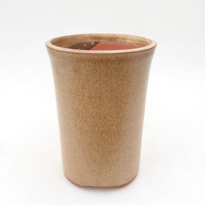Ceramiczna miska bonsai 10 x 10 x 14 cm, kolor beżowy - 1