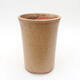 Ceramiczna miska bonsai 10 x 10 x 14 cm, kolor beżowy - 1/3