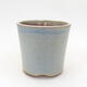 Ceramiczna miska bonsai 10 x 10 x 10 cm, kolor niebieski - 1/3