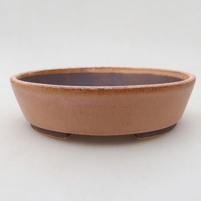 Ceramiczna miska bonsai 15 x 13,5 x 4 cm, kolor różowy - 1